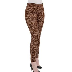 2/$15 Peter Nygard Leopard faux suede leggings XL